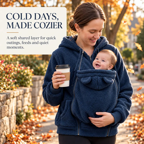 Zavelix Baby-Carrying Pouch Hoodie | Cozy Bonding Layer