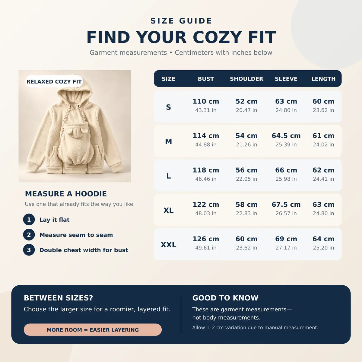 Zavelix Baby-Carrying Pouch Hoodie | Cozy Bonding Layer
